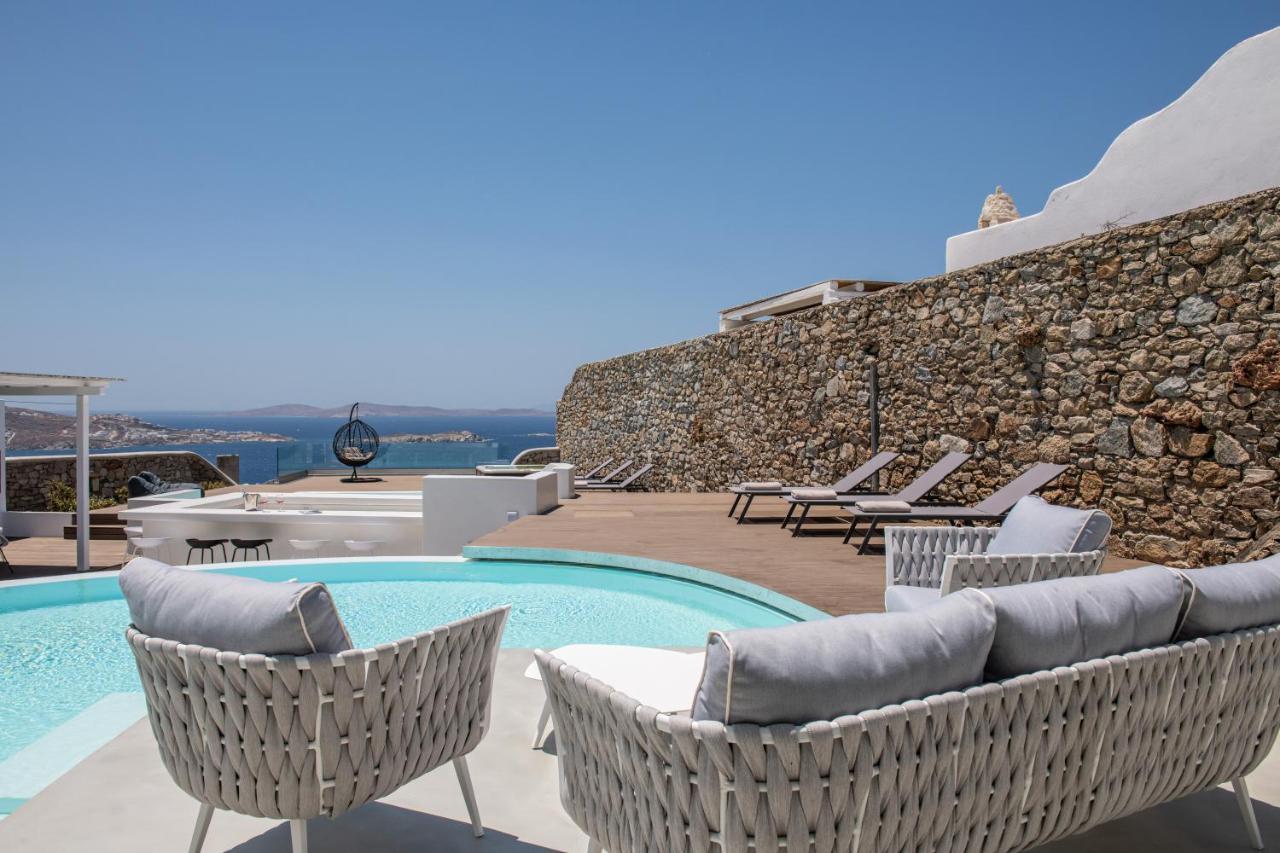 Villa In Mykonos - 6 Bedroom - 1Km From Mykonos Town - Infinity Pool - Sunset View Exterior foto