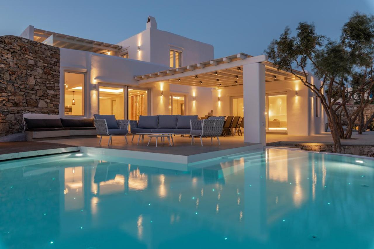 Villa In Mykonos - 6 Bedroom - 1Km From Mykonos Town - Infinity Pool - Sunset View Exterior foto