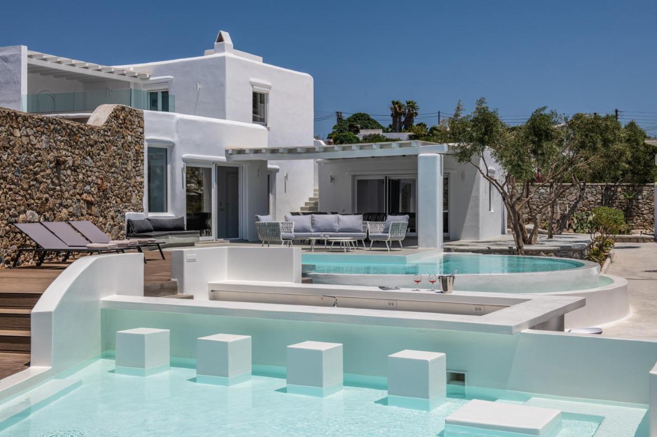Villa In Mykonos - 6 Bedroom - 1Km From Mykonos Town - Infinity Pool - Sunset View Exterior foto